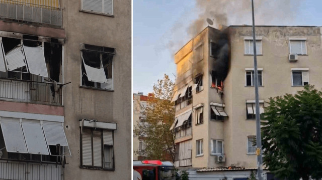 Antalya’da beş katlı binada korkutan yangın
